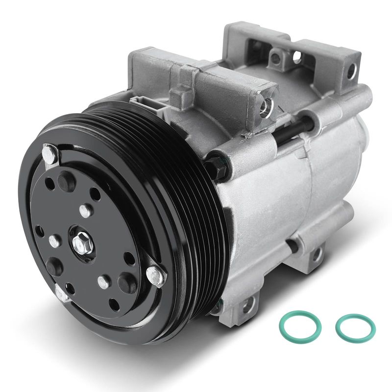 AC Compressor with Clutch & Pulley for Ford Bronco F-150 F-250 F-350 Lincoln