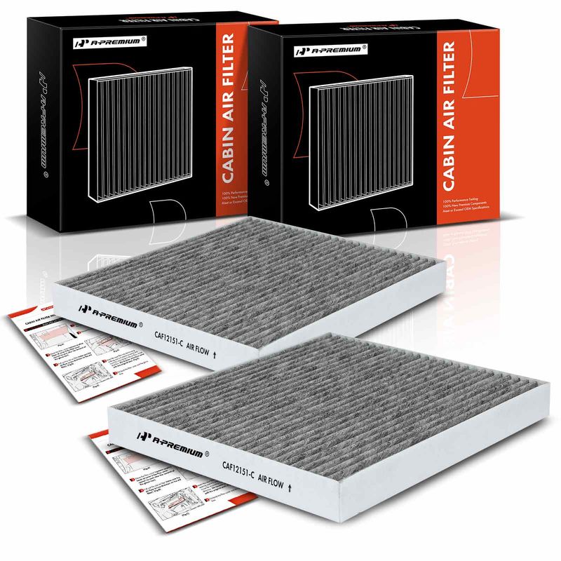 2x Activated Carbon Cabin Air Filter for Hyundai Sonata 2015-2019 Kia Cadenza