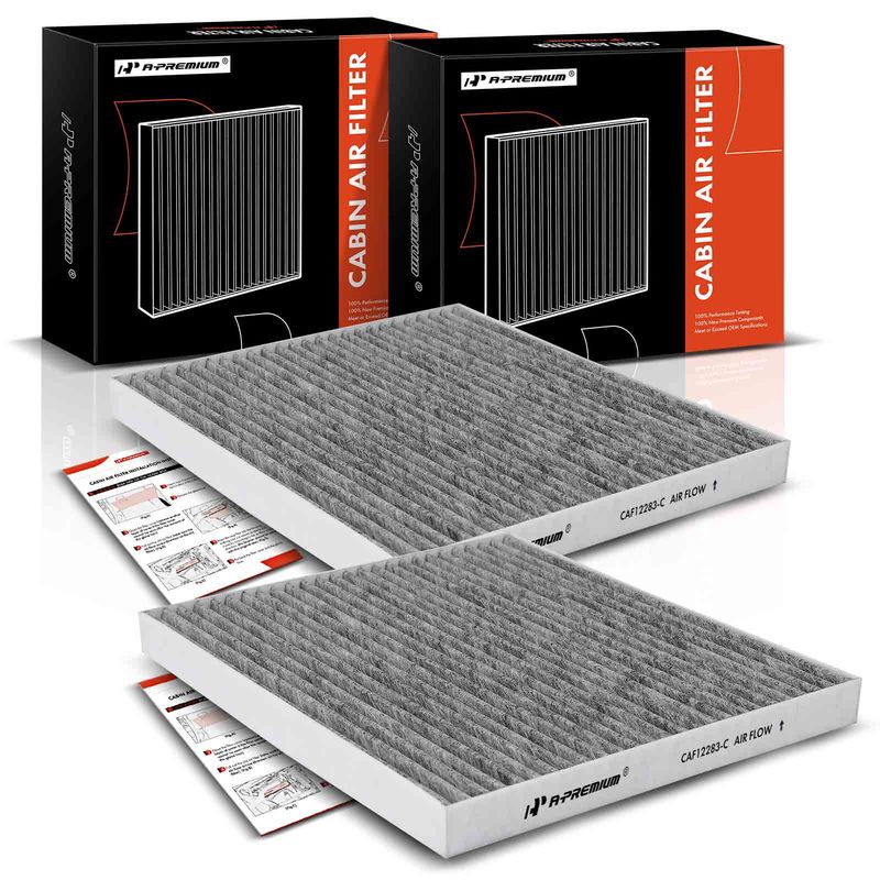 2x Activated Carbon Cabin Air Filter for Chrysler Pacifica 17-22 Grand Caravan