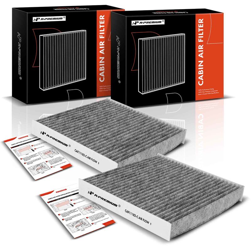 2x Activated Carbon Cabin Air Filter for Honda Civic Insight Acura Integra MDX