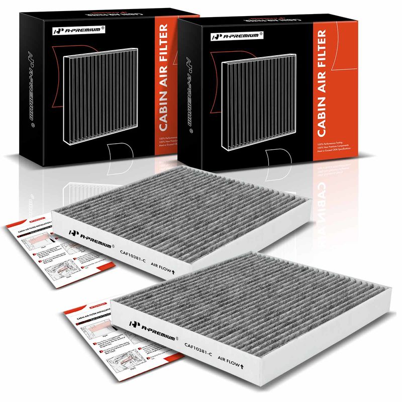 2x Activated Carbon Cabin Air Filter for Hyundai Azera 06-09 Kia Sonata Magentis