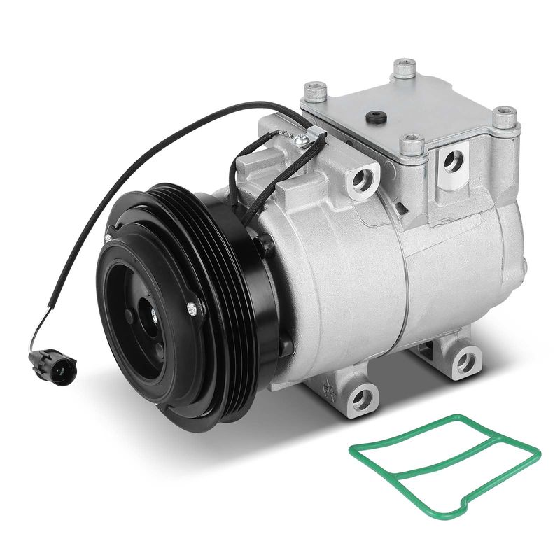 AC Compressor with Clutch & Pulley for Kia Rio 2003-2005 L4 1.6L
