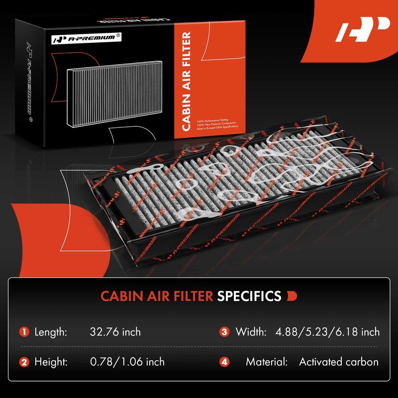 Activated Carbon Cabin Air Filter for BMW E87 F20 128i 135i 08-13 E90 E84 323i