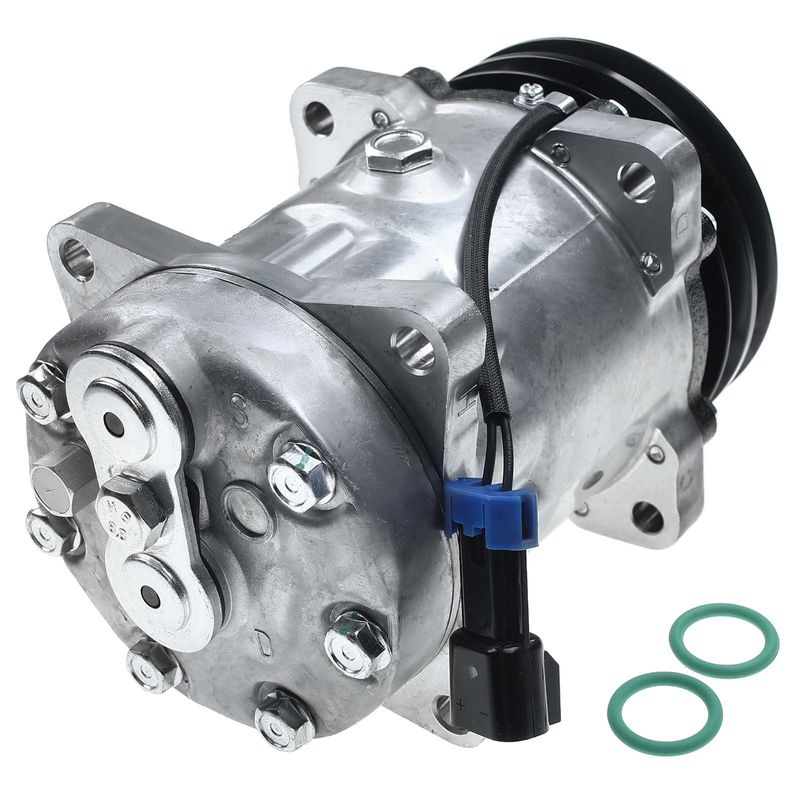 AC Compressor with Clutch & Pulley for Chevrolet C60 Kodiak GMC Autocar Volvo