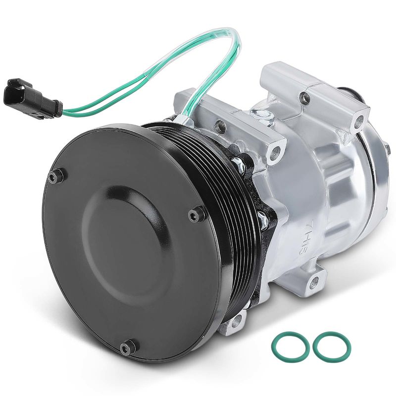 AC Compressor with Clutch & Pulley for Caterpillar 98-10 All Model 7H15 R-134A