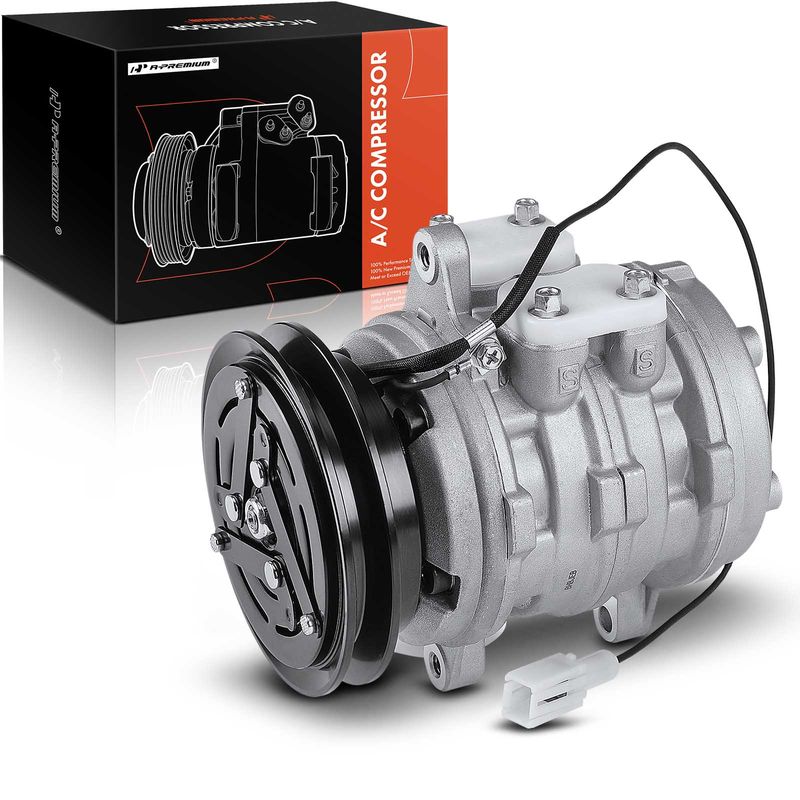 AC Compressor with Clutch for Chevrolet Sprint Tracker Suzuki Samurai X-90 SOHC