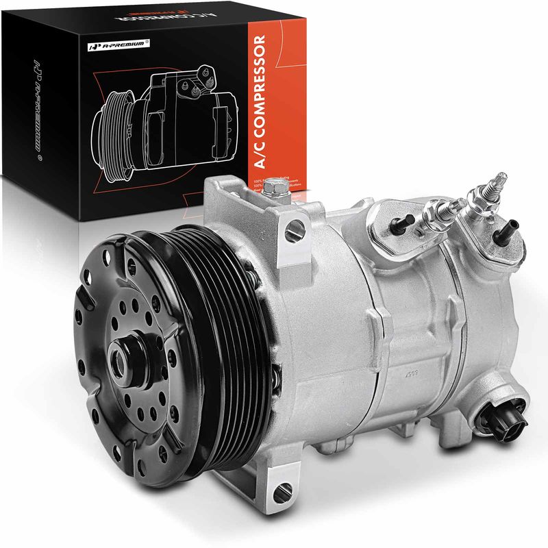 AC Compressor with Clutch & Pulley for Chrysler 200 Sebring Dodge Avenger 2.4L