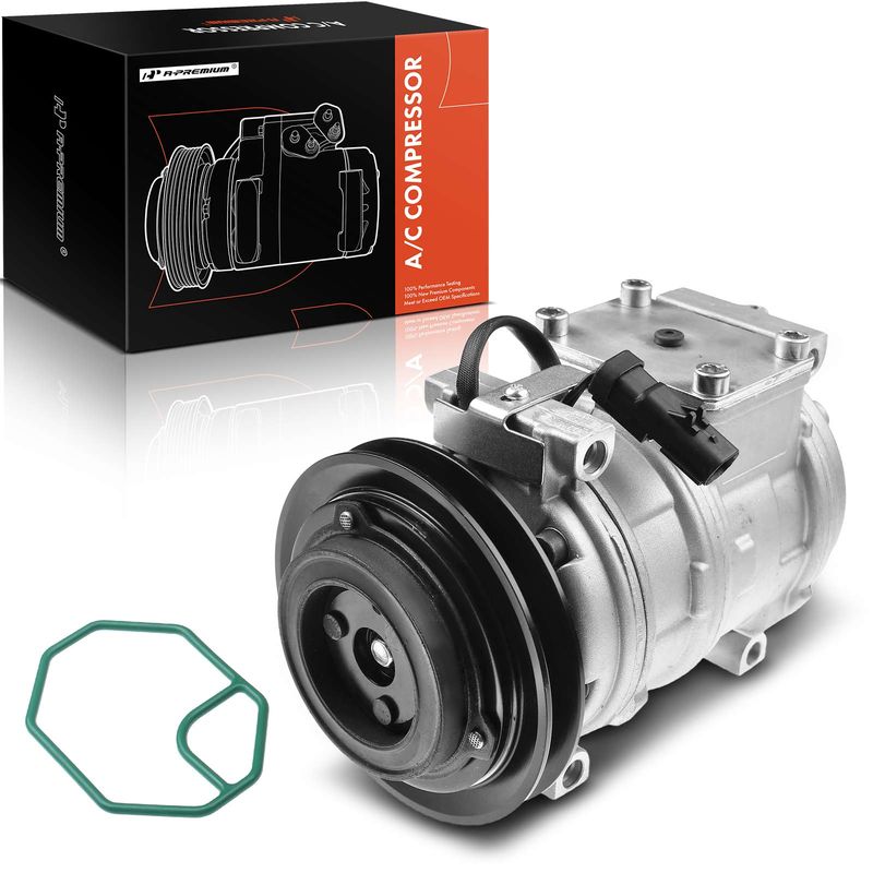 AC Compressor with Clutch & Pulley for Dodge Grand Caravan 96-00 Plymouth 3.0L