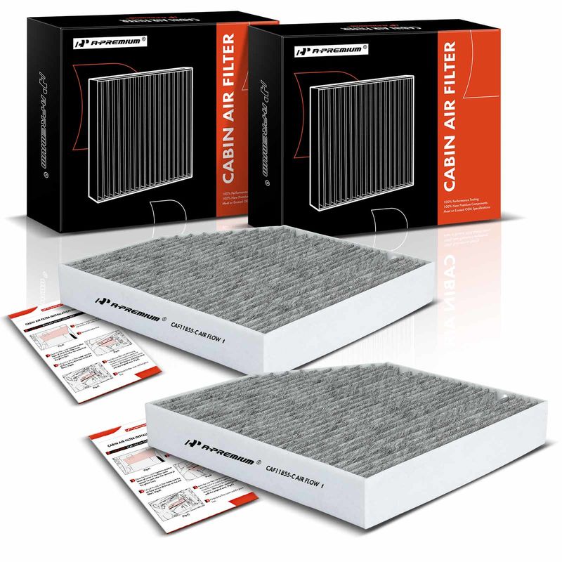 2x Activated Carbon Cabin Air Filter for Mercedes-Benz W205 S205 C300 15-22 E450