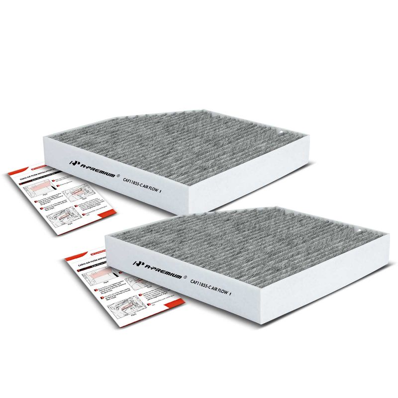 2x Activated Carbon Cabin Air Filter for Mercedes-Benz W205 S205 C300 15-22 E450