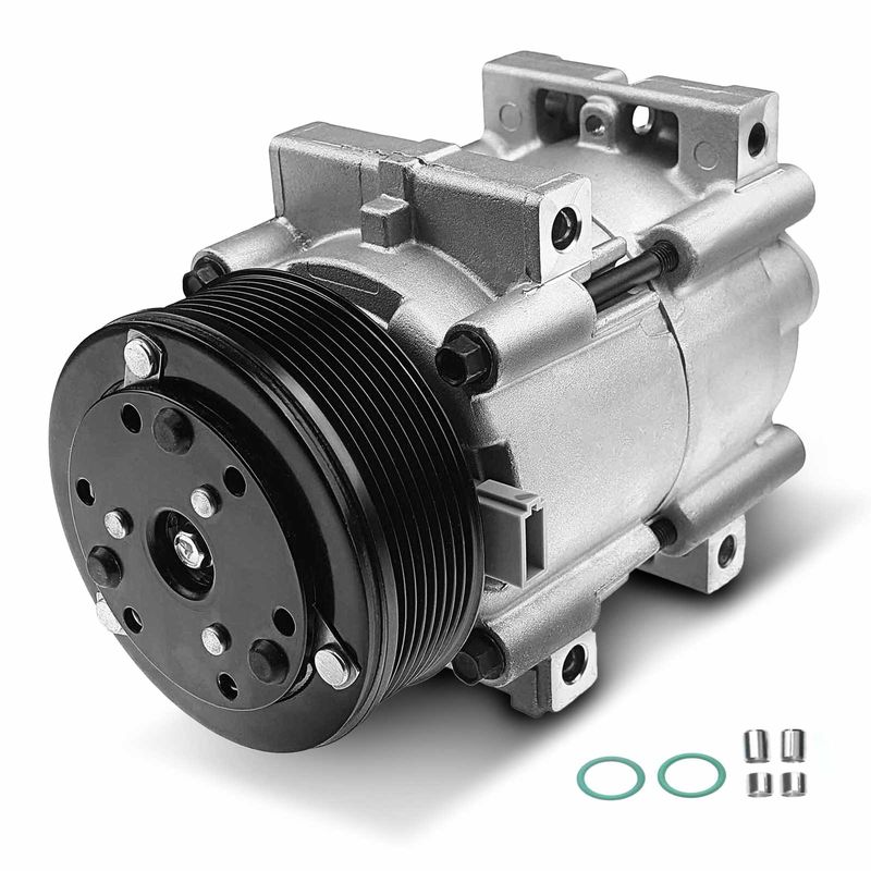 AC Compressor with Clutch & Pulley for Ford E-350 Econoline Super Duty 1998-2001