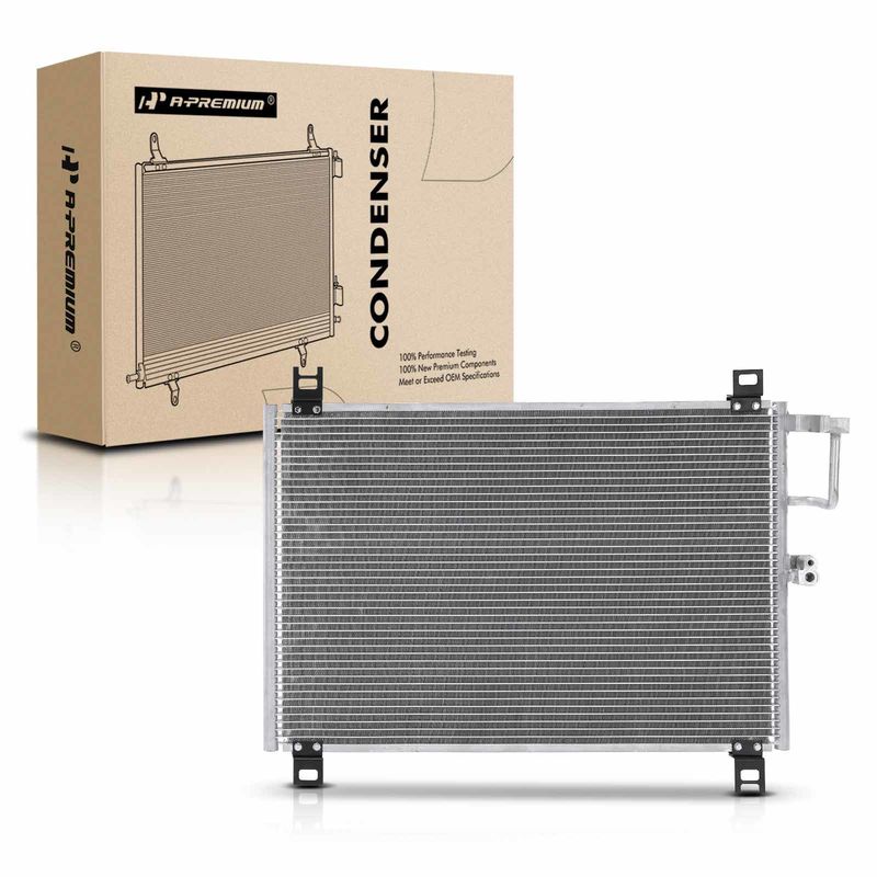 A/C Condenser without Receiver Drier for Chevy Trailblazer Buick GMC Isuzu Saab
