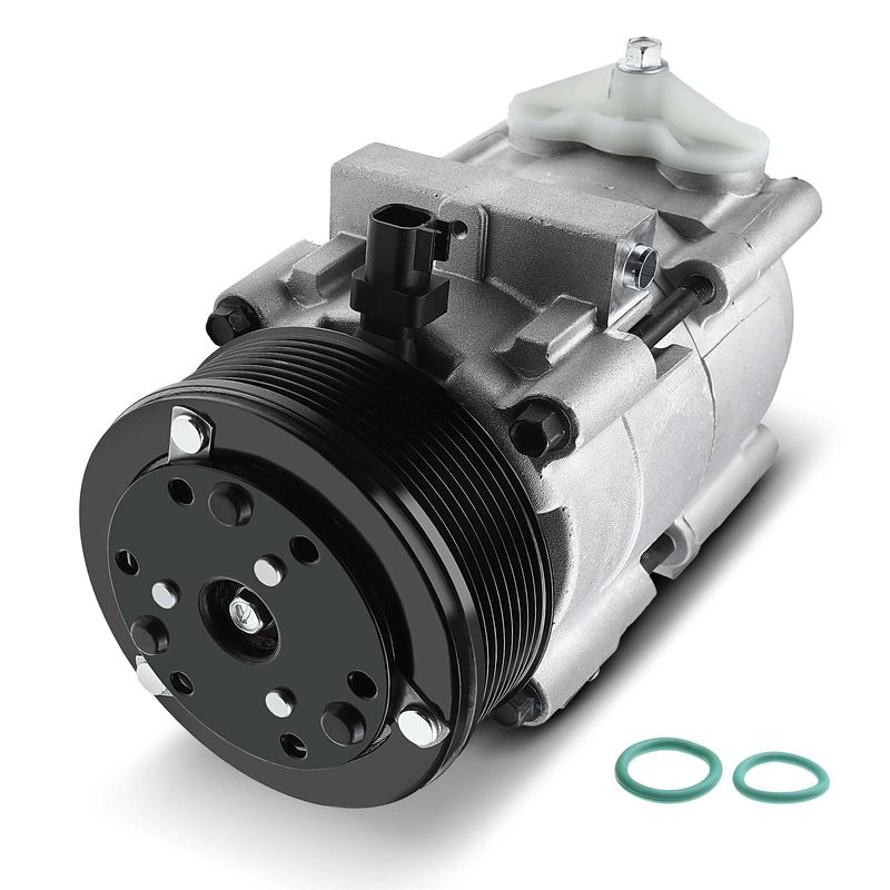 AC Compressor with Clutch & Pulley for Ford E-450 Super Duty 2008-2010 6.0L
