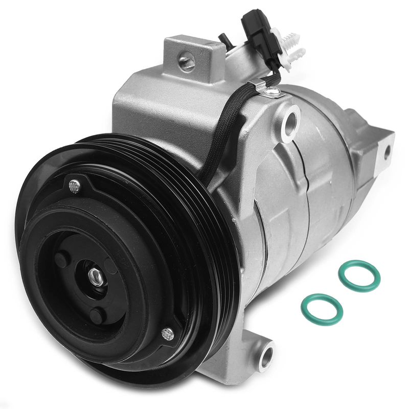 AC Compressor with Clutch & Pulley for Ford Mustang Base 2011-2014 3.7L DKS17D