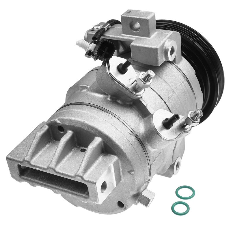 AC Compressor with Clutch & Pulley for Ford Mustang Base 2011-2014 3.7L DKS17D