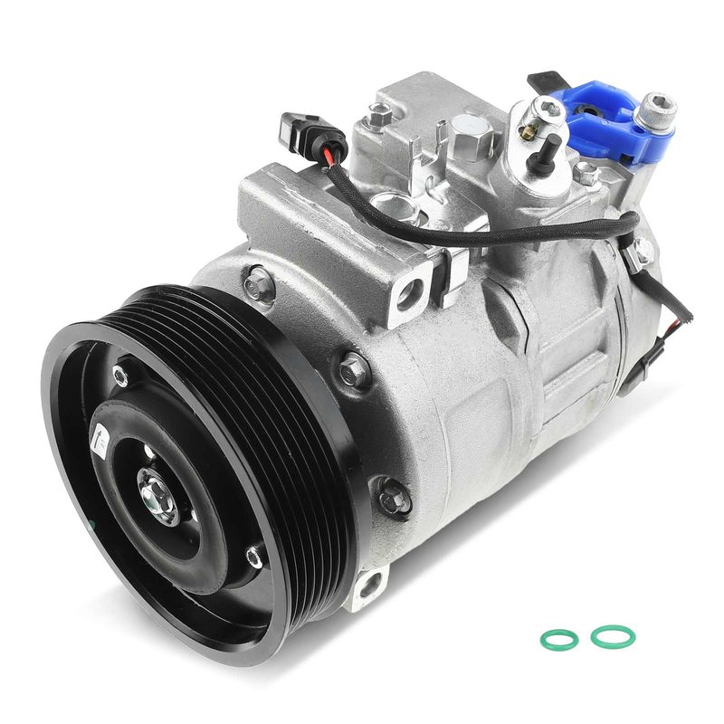 AC Compressor with Clutch & Pulley for Porsche Cayenne 03-18 Panamera 10-16