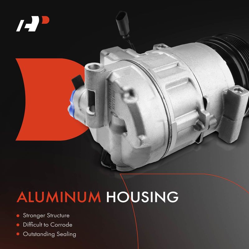 AC Compressor with Clutch & Pulley for Porsche Cayenne 03-18 Panamera 10-16