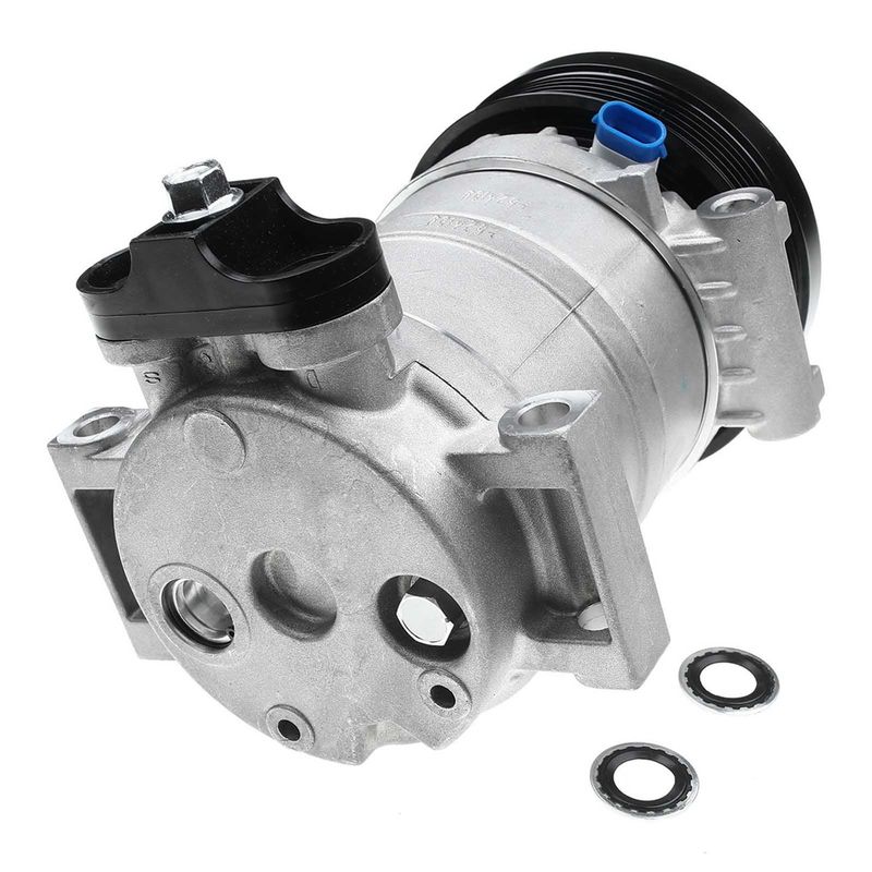 AC Compressor with Clutch & Pulley for Chevy K1500 2500 3500 P30 96-99 GMC C1500