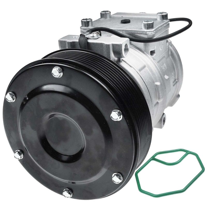 AC Compressor with Clutch & Pulley for John Deere 10PA17C R-134A PAG100