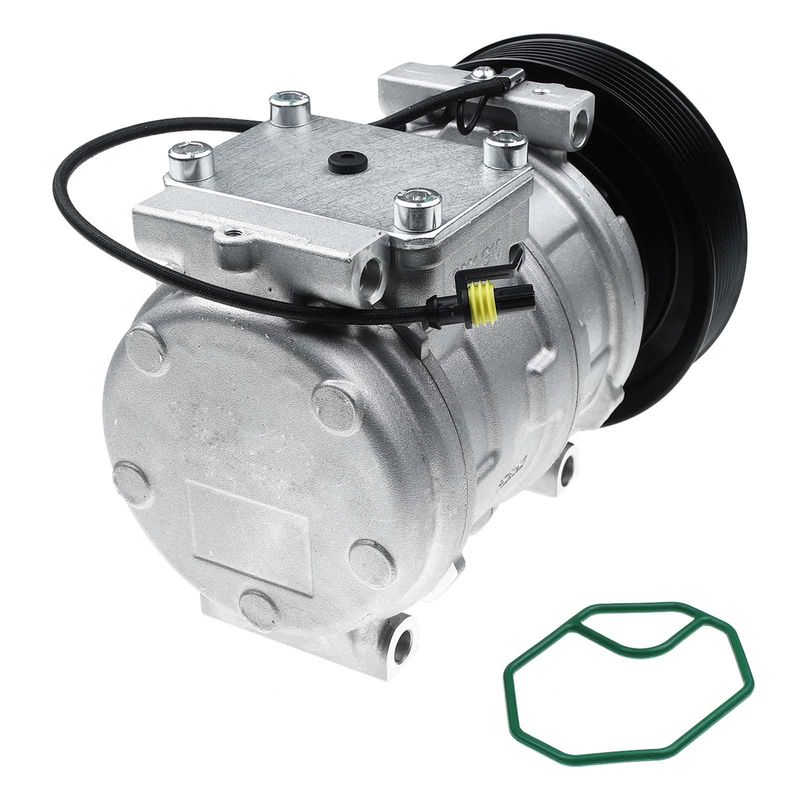 AC Compressor with Clutch & Pulley for John Deere 10PA17C R-134A PAG100