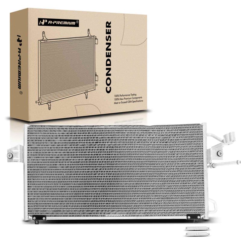 A/C Condenser without Receiver Drier for Nissan Quest 1999-2002 Mercury Villager