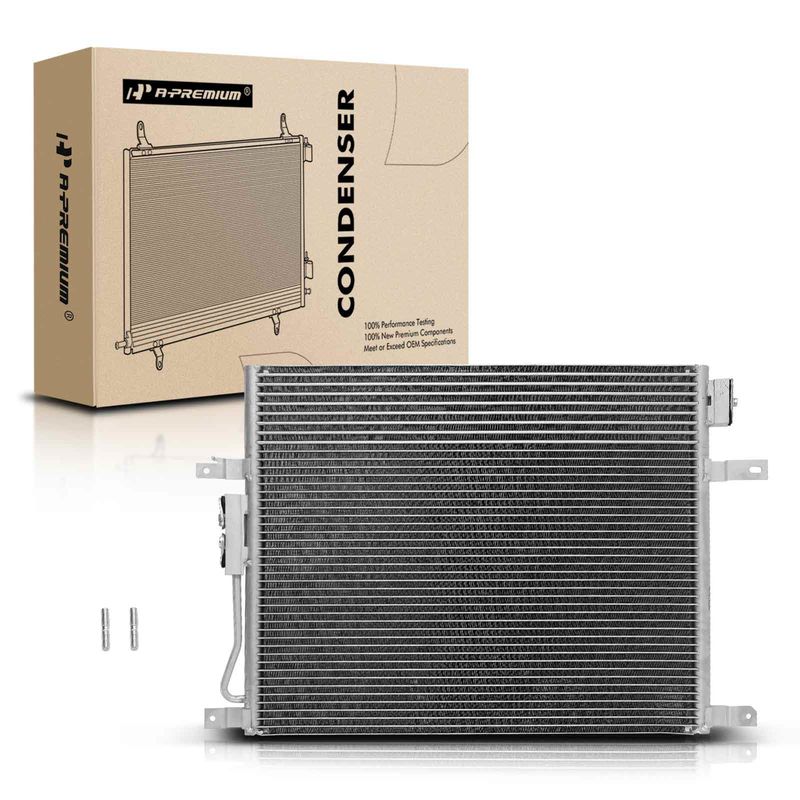 A/C Condenser without Receiver Drier for Jeep Grand Cherokee 2004 4.0L 4.7L