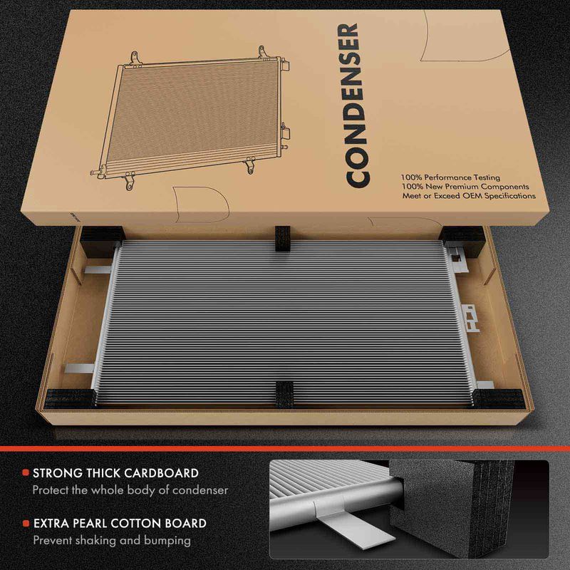 A/C Condenser with Receiver Drier for Ford Taurus Police Interceptor Sedan