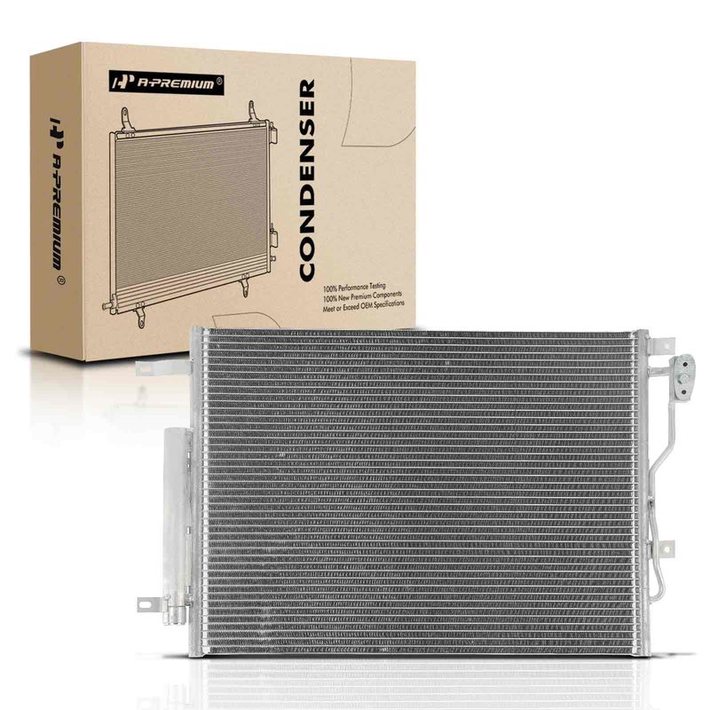 A/C Condenser with Receiver Drier for Dodge Dart 2013-2016 L4 1.4L 2.0L 2.4L