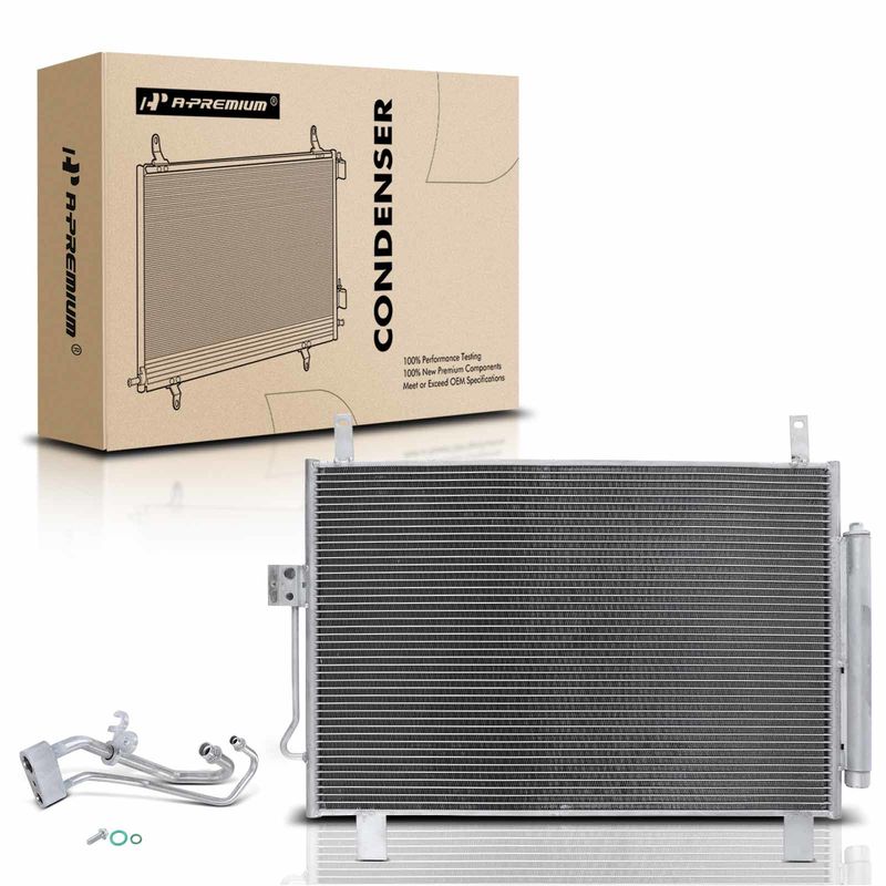 A/C Condenser with Receiver Drier for Nissan Pathfinder INFINITI JX35 QX60 3.5L