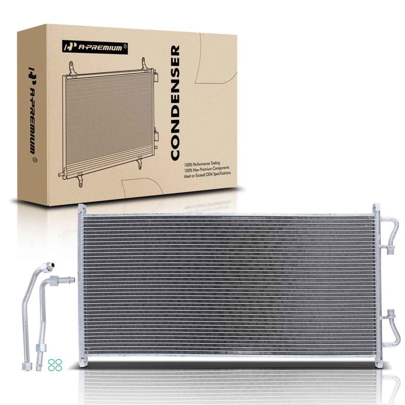 A/C Condenser without Receiver Drier for Ford F-150 2004-2008 Lincoln Mark LT
