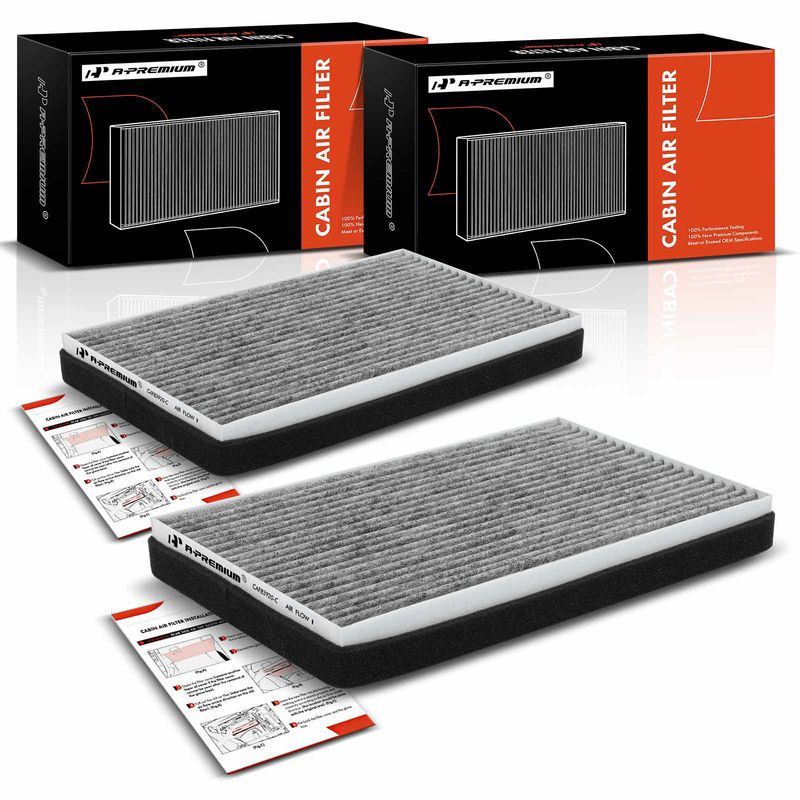 2x Activated Carbon Cabin Air Filters for Chevrolet Impala Buick Allure LaCrosse