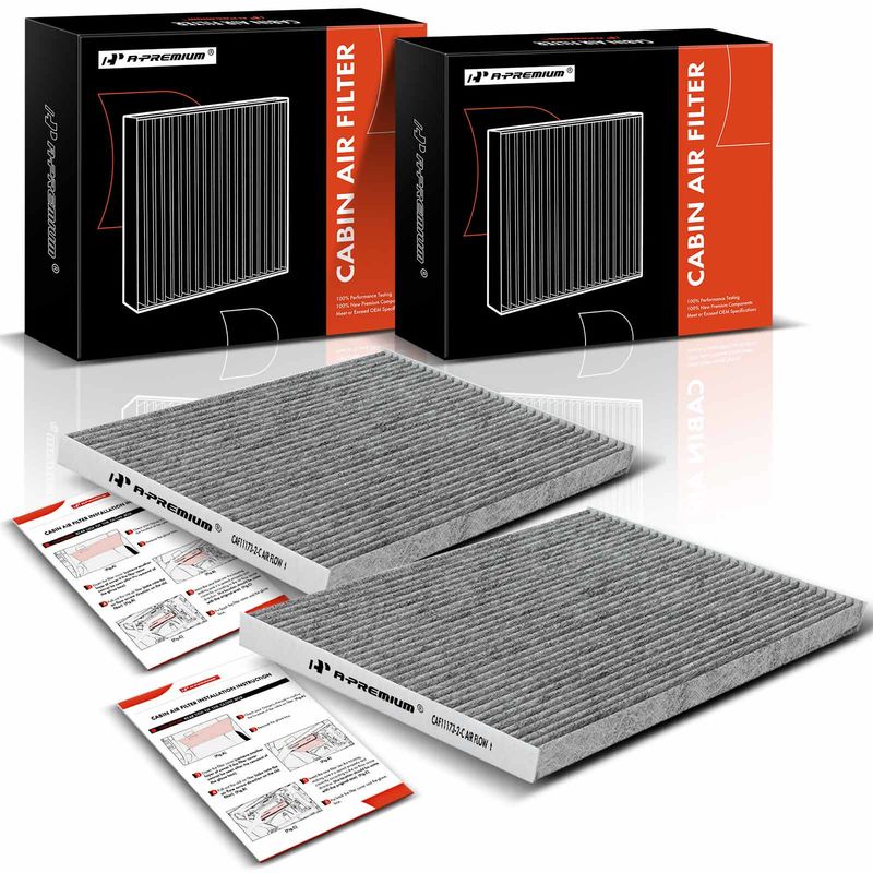 2x Activated Carbon Cabin Air Filters for Nissan Quest 11-17 Altima Maxima Murano