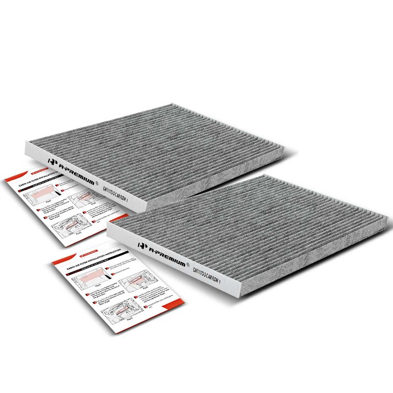 2x Activated Carbon Cabin Air Filters for Nissan Quest 11-17 Altima Maxima Murano
