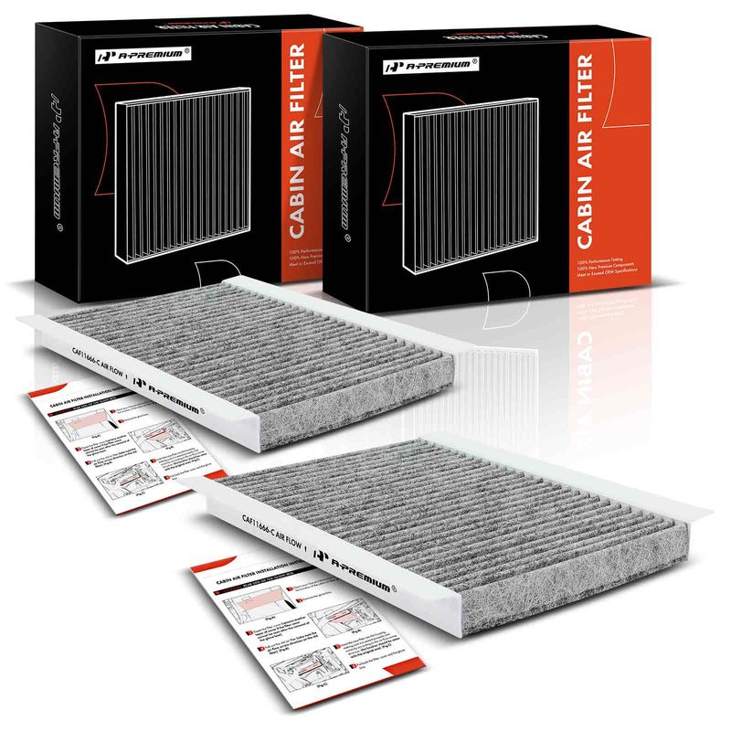 2x Activated Carbon Cabin Air Filters for Hyundai Elantra 2009-2012 L4 2.0L