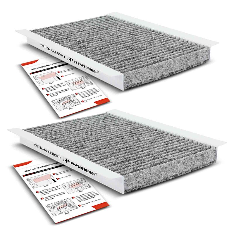 2x Activated Carbon Cabin Air Filters for Hyundai Elantra 2009-2012 L4 2.0L