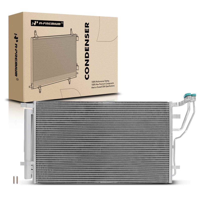 A/C Condenser with Receiver Drier for Kia Optima 2016 L4 2.4L