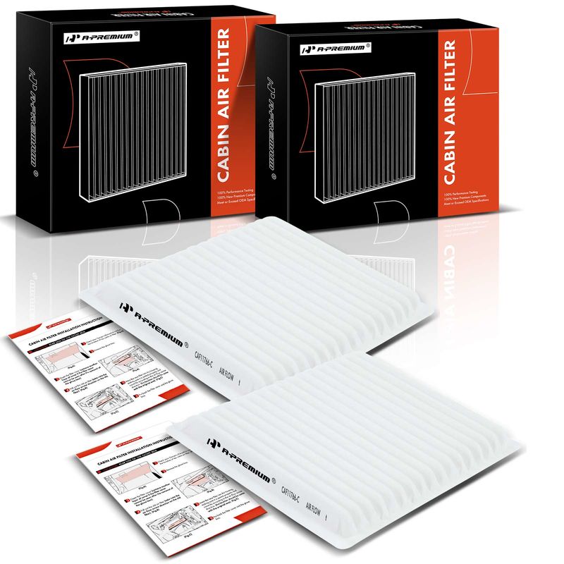 2x Cabin Air Filters for Dodge Attitude 2015-2018 Mitsubishi Mirage G4 L3 1.2L