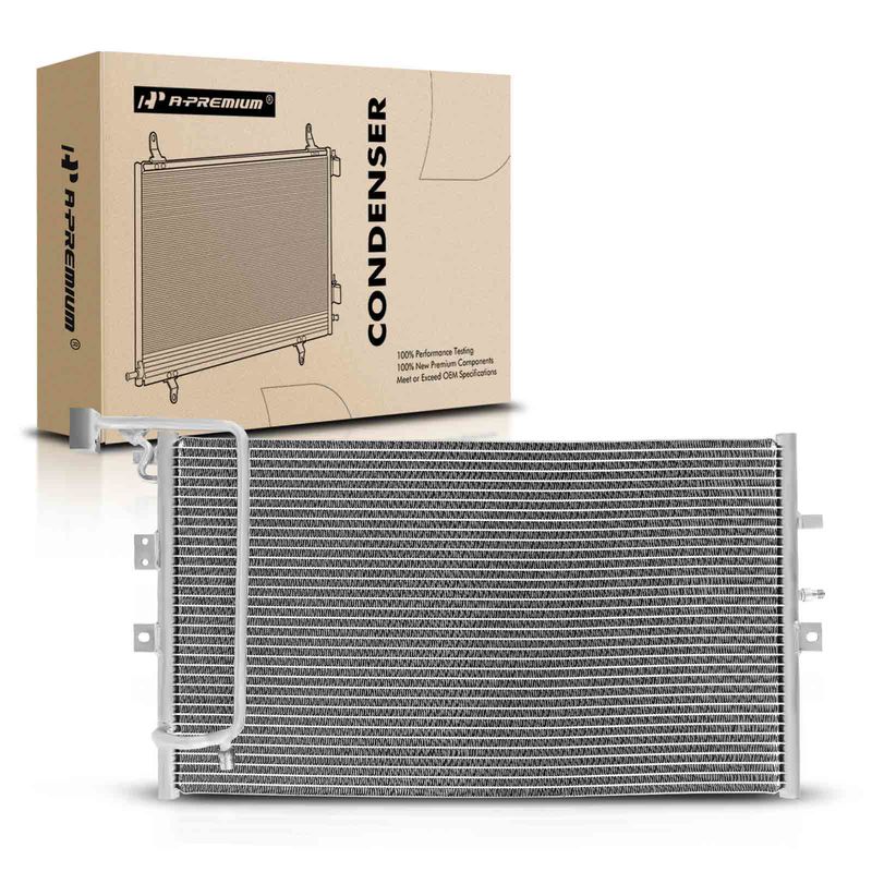 A/C Condenser without Receiver Drier for Saab 9-5 1999-2001 Turbocharged
