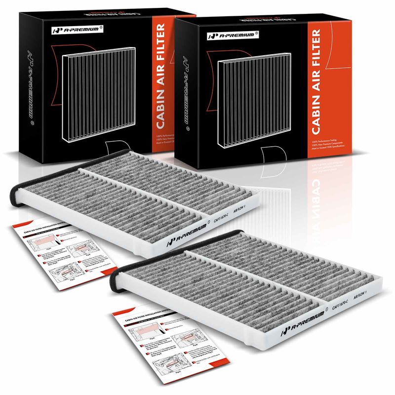 2x Activated Carbon Cabin Air Filters for Mazda 3 2014-2018 6 2014-2021 CX-5