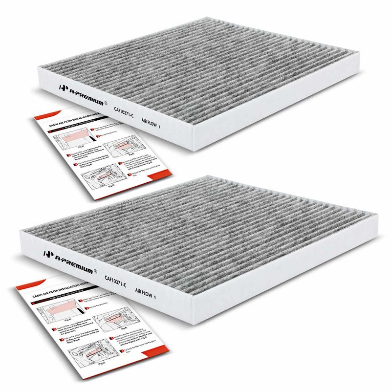 2x Activated Carbon Cabin Air Filters for Cadillac CTS 03-15 SRX 04-09 STS 05-11