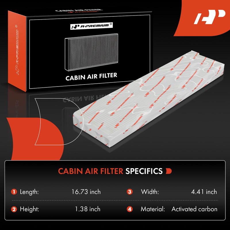 2x Cabin Air Filters for Chevrolet Equinox 2005-2009 Pontiac Torrent Saturn