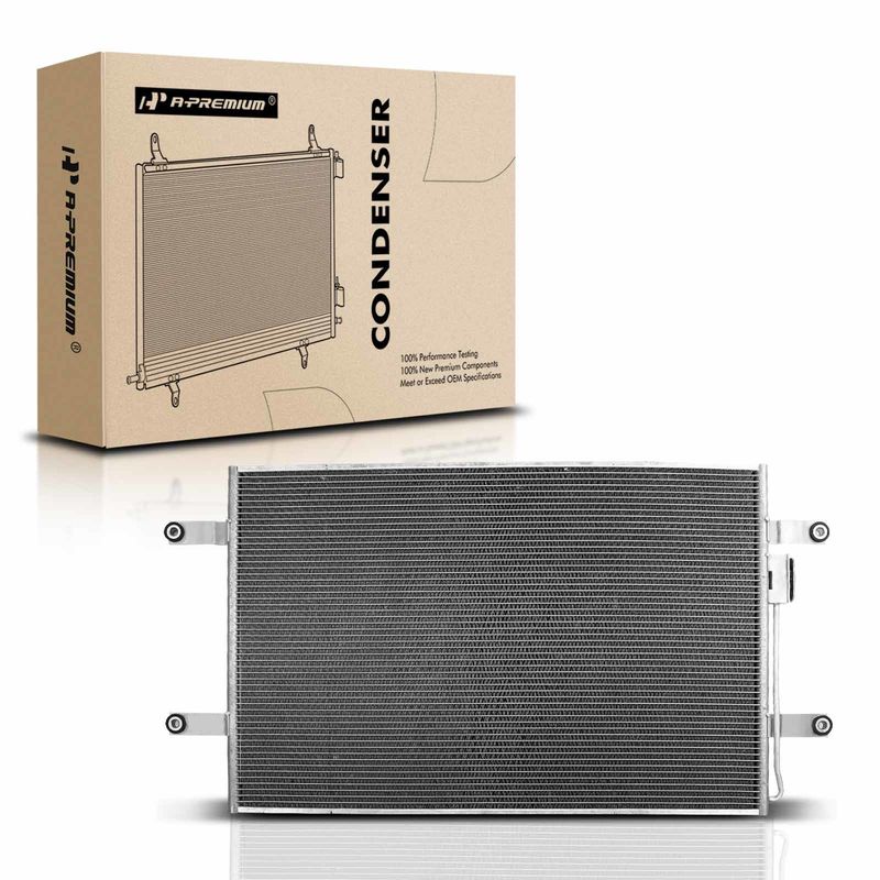 AC Condenser without Receiver Drier for Freightliner Cascadia Coronado 10-12