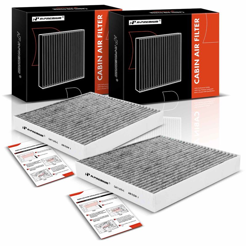 2x Activated Carbon Cabin Air Filters for Hyundai Sonata 2020-2022 1.6L 2.0L 2.5L