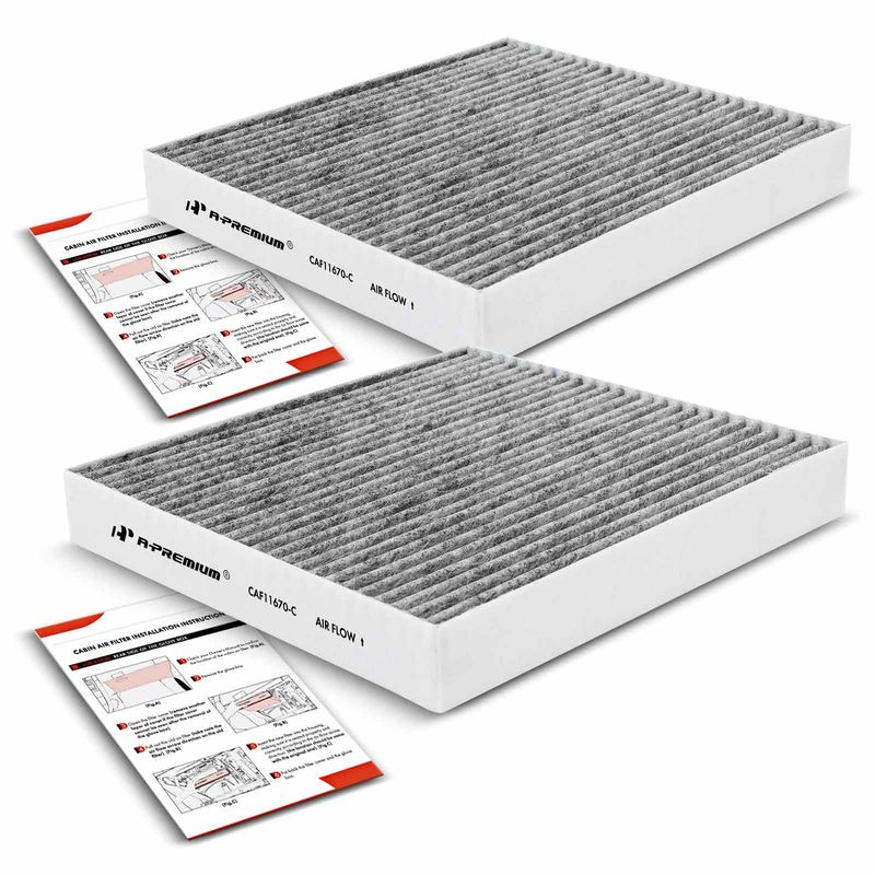 2x Activated Carbon Cabin Air Filters for Hyundai Sonata 2020-2022 1.6L 2.0L 2.5L