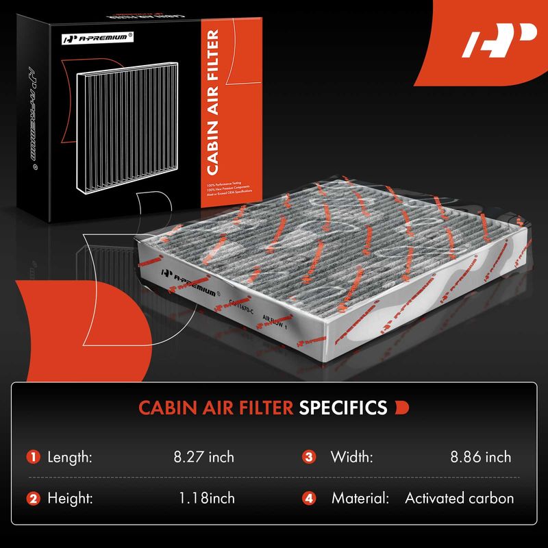 2x Activated Carbon Cabin Air Filters for Hyundai Sonata 2020-2022 1.6L 2.0L 2.5L