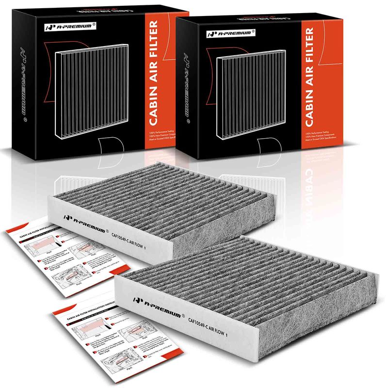 2x Activated Carbon Cabin Air Filters for Honda Fit 2007-2008 Toyota 86 GR86