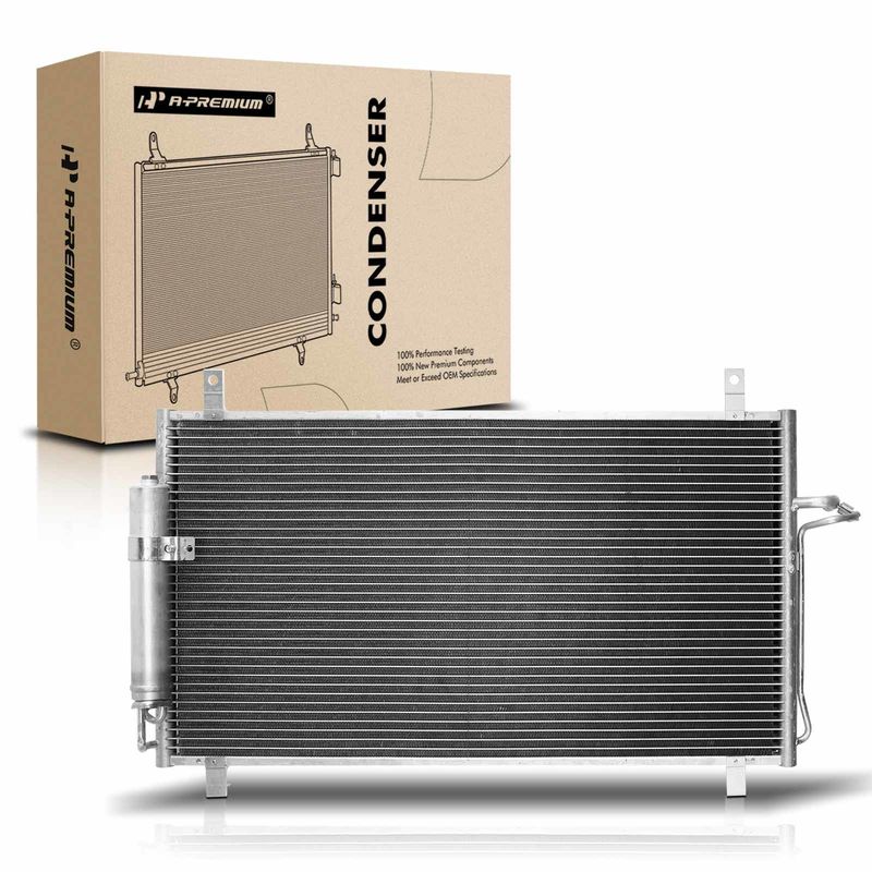 AC Condenser with Receiver Drier for Nissan 350Z 2003-2009 V6 3.5L