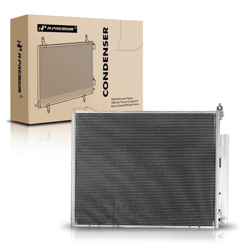 AC Condenser with Receiver Drier for Toyota FJ Cruiser 2007-2014 4.0L Aluminum