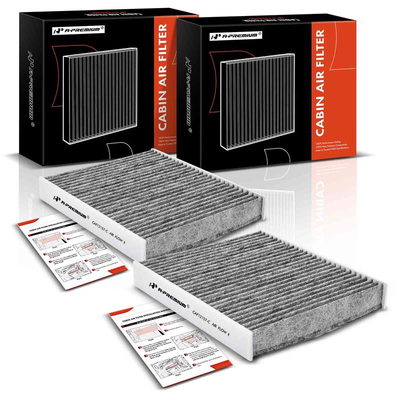 2x Activated Carbon Cabin Air Filters for Toyota RAV4 Camry Corolla Mazda CX-9