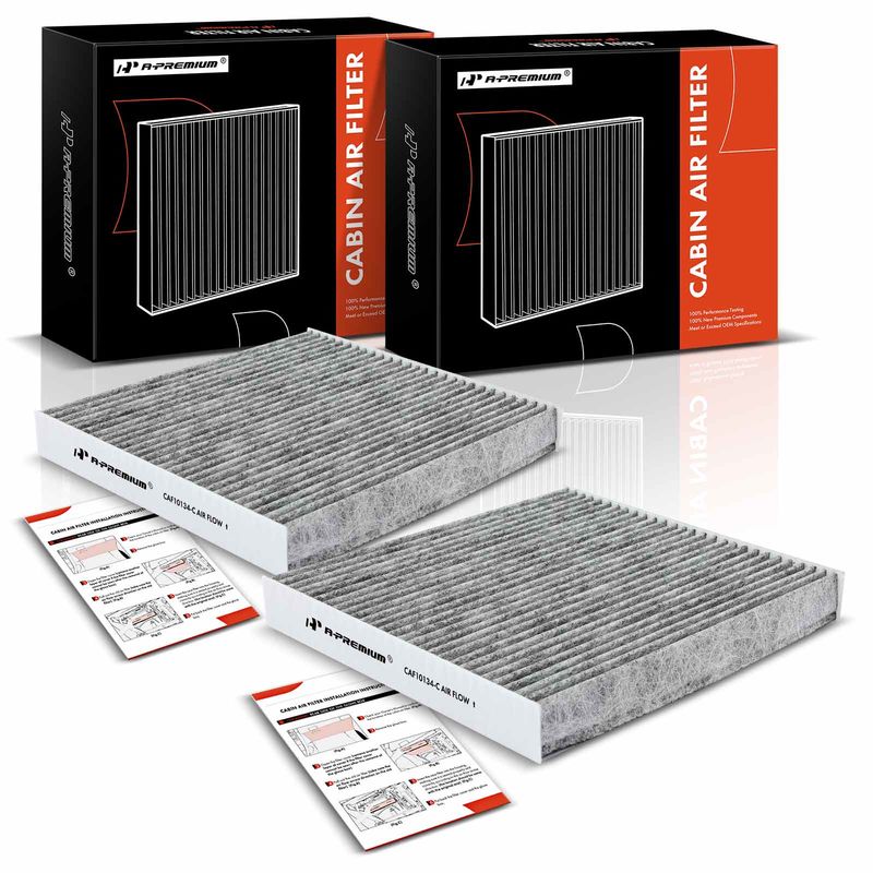 2x Activated Carbon Cabin Air Filters for Honda Accord 03-22 Civic CR-V Acura ILX